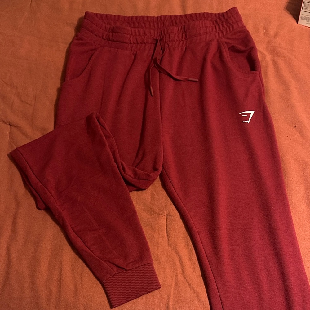 Gymshark Burgundy Joggers